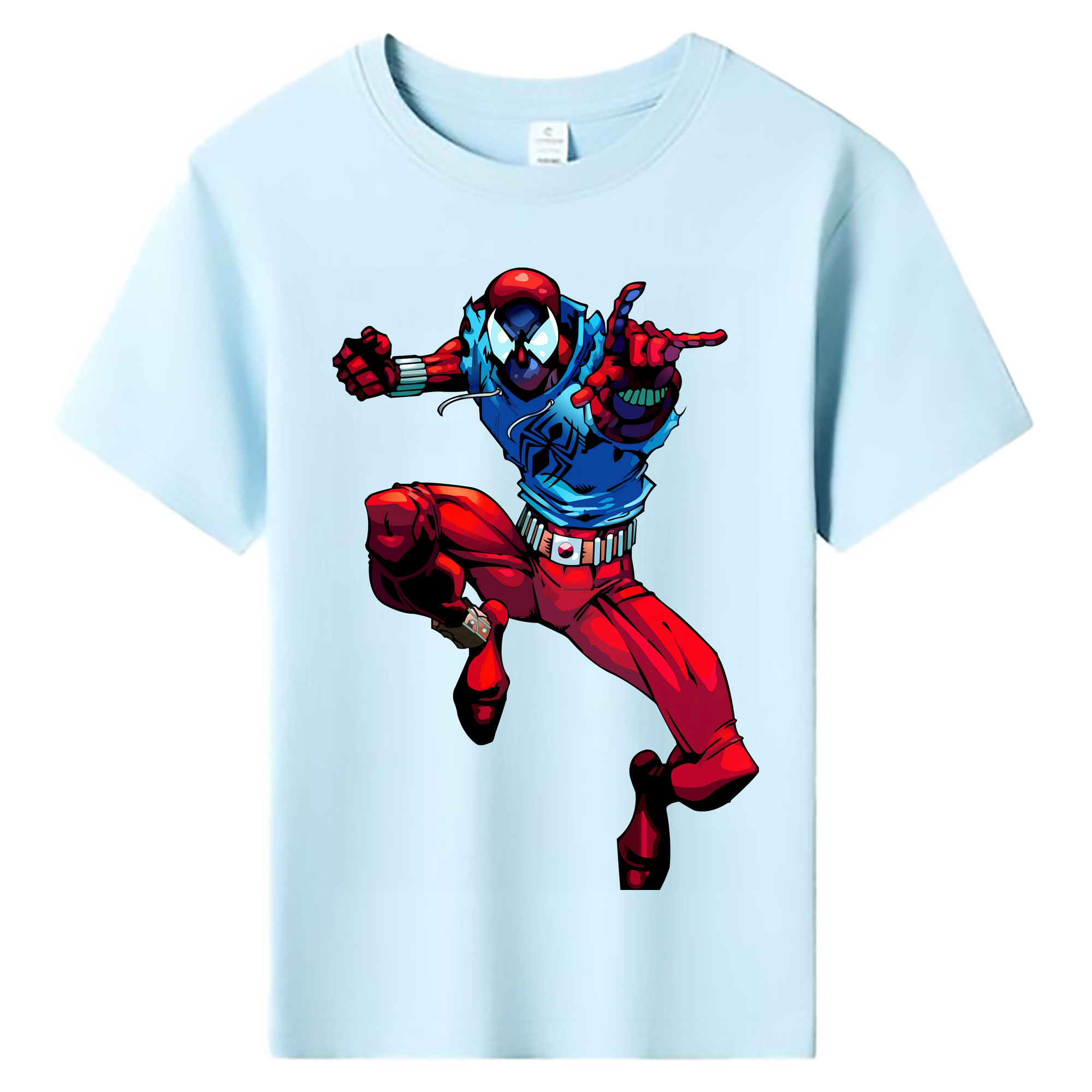 （画像用） Spider Man スパイダーマン 綿100％キッズTシャツ（フロントプリント）